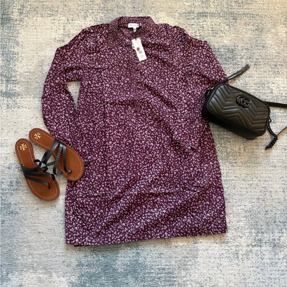 Michael Stars Purple Floral Mini Dress